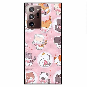 Ốp lưng dành cho Samsung Note 20 - Samsung Note 20 Ultra mẫu Họa Tiết Mèo Nơ
