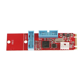 2 Port 19Pin USB3.0 To NGFF M.2 B M Key Adapter Converter Card Expresscard