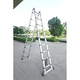 Mua Thang nhôm rút đôi cao cấp 2.8M+2.8M. Kiểm tra hàng trước khi nhận sản phẩm. Bảo hành 12 tháng tại hãng