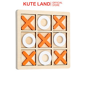 Bộ cờ XOXO giá rẻ bằng gỗ tự nhiên trò chơi đối kháng 1-1 tăng cường trí tuệ thử thách IQ