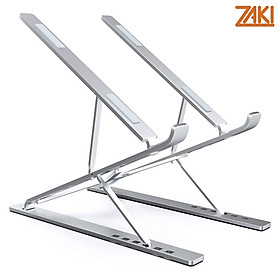 Giá đỡ Laptop 2 tầng Aluminum di động dùng cho Laptop 10″ – 17″ Zaki - ZLS001 - Hàng Chính Hãng