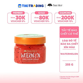 Tẩy tế bào chết cơ thể Tree Hut Watermelon Shea Sugar Scrub 255g