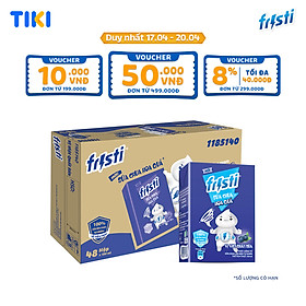 Thùng 48 hộp thức uống từ sữa chua lên men tự nhiên hiệu Fristi 100ml