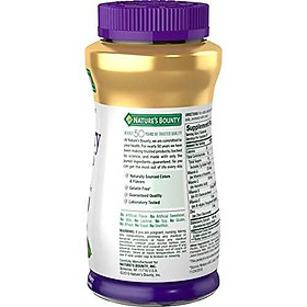 Kẹo Dẻo Nature's Bounty Elderberry Bổ Sung Vitamin A, C, D, E & Kẽm Cho Người Cao Tuổi