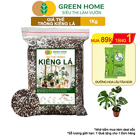 Mua Đất Trồng Kiểng Lá Greenhome  Bao 1kg  Giá Thể Trộn Sẵn  Tiện Lợi Cho Monstera  Rễ Khoẻ
