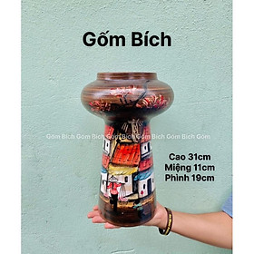 Mua Bình Hoa Dáng Búp Bê Men Sắc Màu - Gốm Sứ Bát Tràng - Lọ Hoa decor