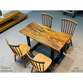 Mua Bàn Làm Việc Gỗ Me Tây  Bàn Sân Vườn Gỗ Me Tây  Bàn Gỗ Me Tây Nguyên Tấm Dài 1 2m Rộng 55cm Dày 5cm