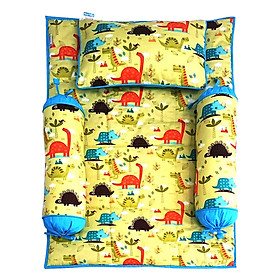 Bộ 4 Món Ga Gối Cho Bé Sleep Baby Colorful Dinosaurs - F127