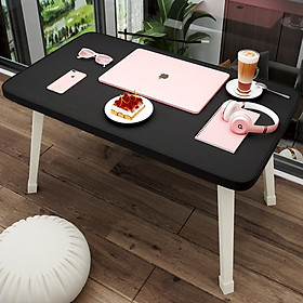 Mua Bàn học gấp gọn ngồi bệt  bàn chân nhựa cứng 40x60cm mặt gỗ MDF loại đẹp ( giao màu ngẫu nhiên )