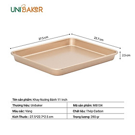 Mua Khay nướng bánh chữ nhật 11  12  13 INCH UNIBAKER