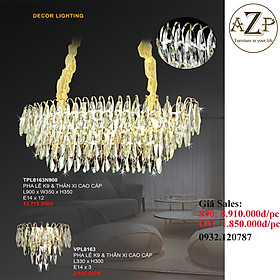 ĐÈN THẢ TRẦN PHA LÊ / ĐÈN THÔNG TẦNG TRANG TRÍ PHÒNG KHÁCH / PHÒNG NGỦ / CẦU THANG / KHÔNG GIAN SANG TRỌNG AZP-8163 phong cách đương đại, hàng nhập khẩu AZP