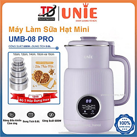 Mua Máy Làm Sữa Hạt Unie UMB08 PRO  Công Suất 600W - Xay Nấu 5 Chức Năng  Hàng Chính Hãng