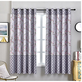 Mua RÈM CỬA HOA TRANG NHÃ XÁM SIZE 1M NGANG X 2M CAO ( 1 TẤM )
