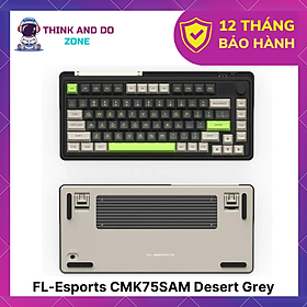 Bàn phím cơ FL-Esports CMK75SAM Lake Placid Blue/Desert Grey - Hàng chính hãng