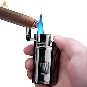 Mua Bật lửa khò honest  hộp quẹt honest khò 3 tia lửa tích hợp dao khui thiết kế độc lạ hiển thị gas
