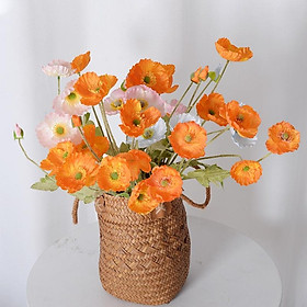 Mua Hoa giả anh túc decor trang trí lọ hoa  bình thủy tinh Gu Decor Wooden