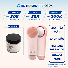 Máy Rửa Mặt Massage Tích Hợp Liệu Pháp Ánh Sáng và Nhiệt Halio Multi-task Cleansing & Massaging Device with Red Blue Light Therapy 5 in 1