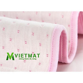Tấm lót chống thấm cho bé VIETMAT các size 50x70, 60x90, 70x100, 70x110, 70x120, 70x130 và 80x120cm