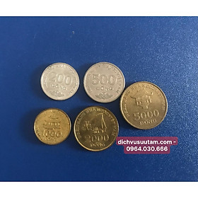 Mua Combo 5 xu Việt Nam đủ bộ huyền thoại 5 mệnh giá