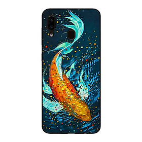 Ốp Lưng in cho Samsung A20 / A30 Mẫu Cá Koi Vàng̣ - Hàng Chính Hãng