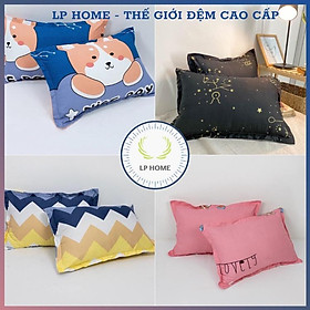 Mua Vỏ gối đầu cotton poly vải nhập nhiều màu sắc nét đáng yêu - Đơn vị 1 chiếc