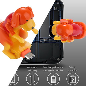 Stray Dog Charging Cable, USB Pet Kids Toy Gift, USB Charging Cable for Various Models of Mobile Phones