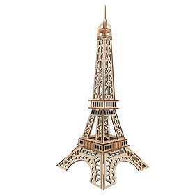 Đồ chơi lắp ráp gỗ 3D Mô hình Tháp Eiffel Laser - HG-F001