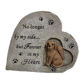 Dog Dog Memorial Stone Final Resting Peace Ornament Outside Dog Marker Grave