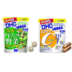 COMBO Viên Uống DHC Vitamin C - Rau Củ Nhật Bản