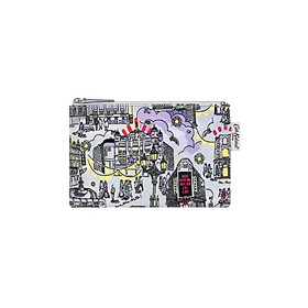 Cath Kidston - Túi đựng mỹ phẩm/Zip Purse - London West End Small - Lilac/Grey -1042290