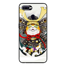 Ốp Lưng in cho Oppo A7 Mẫu Mèo Samurai - Hàng Chính Hãng