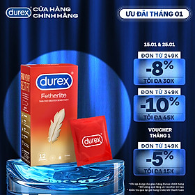 Bao cao su Durex Fetherlite Hộp 12 Bao