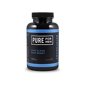Pure for Men - The Original Vegan Cleanliness Fiber Supplement - Proven Proprietary Formula (120 Capsules with Aloe)