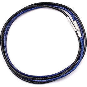 Combo 2 sợi dây vòng cổ cao su - đen + xanh dương DCSEXD1