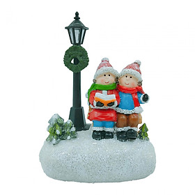Lighted Christmas Decoration Desktop Statue for Fireplace Holiday Home Decor