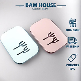 Khay đựng xà bông Bam House 2 lớp hình xương rồng cao cấp RS01- Bam House
