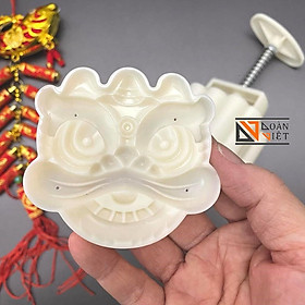 Khuôn Trung Thu Hình ĐẦU LÂN 3D Siêu Sắc Nét -  150g , mẫu mới. đồ gia dụng nhà bếp pha chế làm bánh nguyên liệu