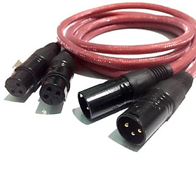 Mua Dây jack âm thanh canon đực cái loại có bọc giáp  01 cặp dây Jack canon  dây tín hiệu