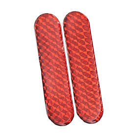 2 Pieces Car Reflective Sticker Auto Reflector Stickers for Pickup Red