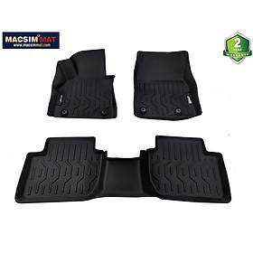 Thảm lót sàn xe ô tô Mazda CX3 Nhãn hiệu Macsim chất liệu nhựa TPV cao cấp màu đen (FDW-114) - 2 hàng ghế