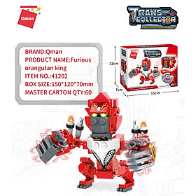 Đồ Chơi Lắp Ráp Xếp Hình QMAN MAGIC CUBE - Sư Tử Dũng Mãnh và Robot Động Vật Biến Hình 3 in 1 (Nhiều mẫu khác nhau)