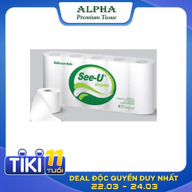 Combo 10 cuộn Giấy vệ sinh See-U, 2 Lớp, 250 Tờ/cuộn