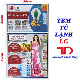Mua Tem dán dành cho tủ lạnh LG