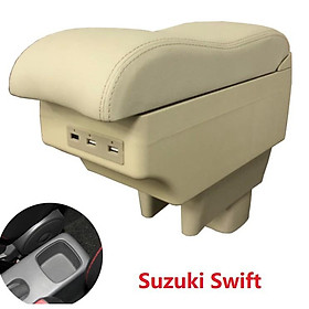 Hộp tỳ tay xe, ô tô hơi cao cấp dành cho xe Suzuki Swift - EXPD-SZK tích hợp 6 cổng USB