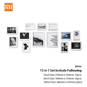 13PCS/lot Xiaomi Eco-chain H7 MDF Fiber-plate Quality Vintage Photo Frame Home Decor Retro Wedding Couple Recommendation
