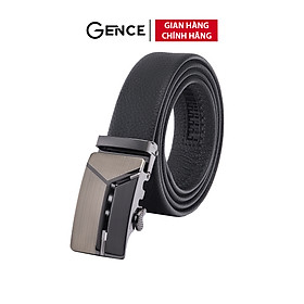 Dây Lưng Chính Hàng Thắt Lưng Nam GENCE LG45 Chất Liệu Da Bò Cao Cấp Màu Đen
