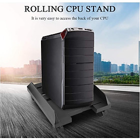 Đế kê thùng máy tính co giãn có thể di chuyển qua 4 bánh xe Rolling CPU Stand