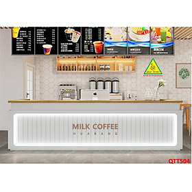 Mua Bàn thu ngân  bàn lễ tân  bàn tính tiền bằng gỗ MDF QTT504 - NỘI THẤT LẮP RÁP VIENDONGADV
