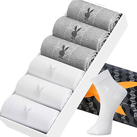 Hộp 6 Đôi Tất Nam Thoáng Khí Playboy