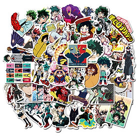 Sticker 50 miếng hình dán My Hero Academia